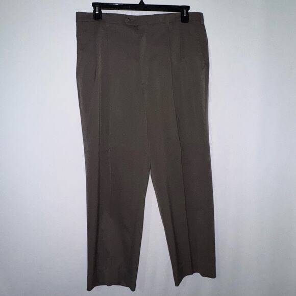 Haggar Other - Haggar Pants Black Label Mens Straight Leg Premium Dress Pant Brown 38x30 Casual